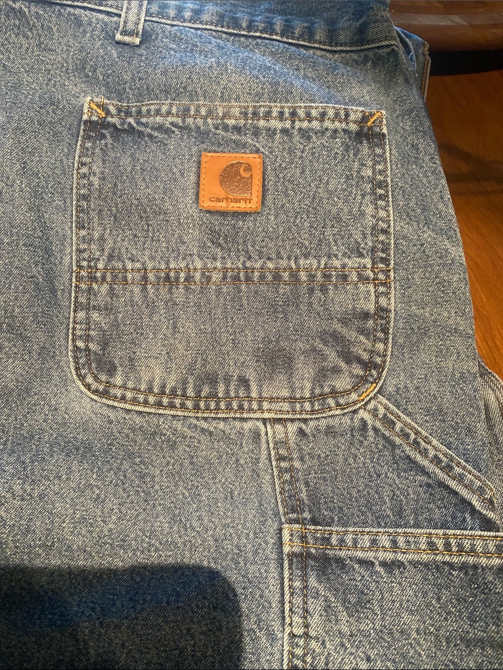 Carhartt Denim Shorts 100% Cotton - Size 46 - Picture 2 of 7